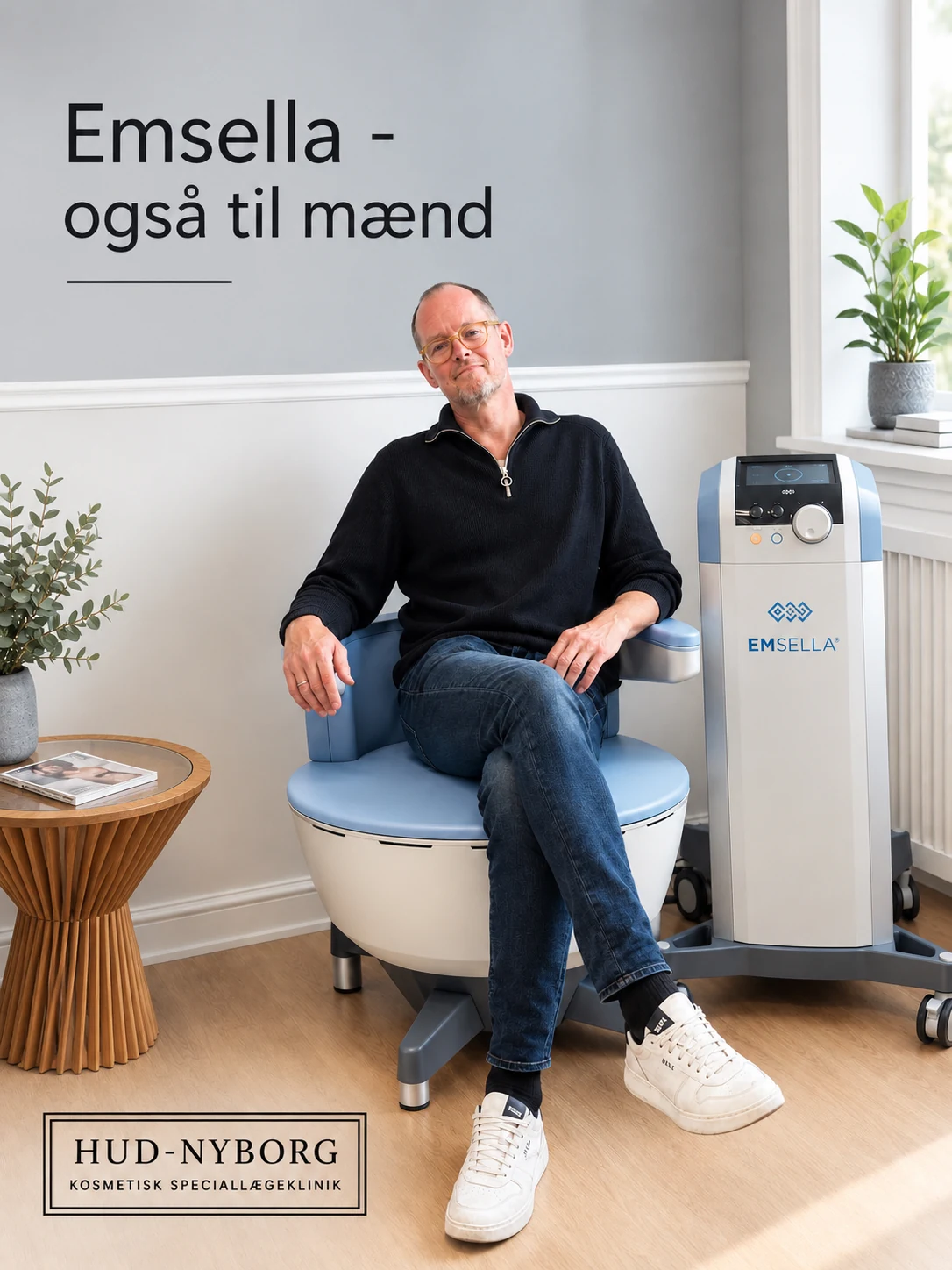 Emsella bækkenbundstræning for mænd
